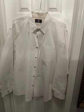Classic White Button-Up Dress Shirt